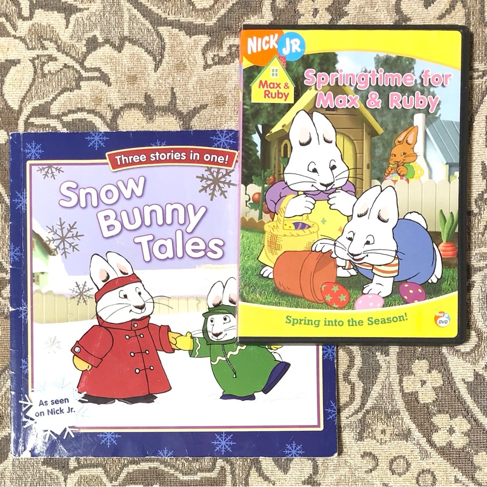 4/$20 Max & Ruby DVD and “Snow Days” 3 Stories in 1 Story Book